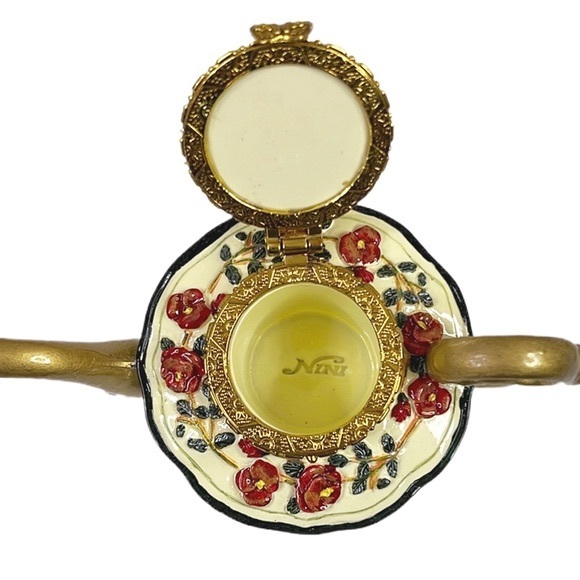 NEW 2 Vintage Nini Teapots Canterbury & Tranquility Trinket Box Keepsake - Picture 3 of 9